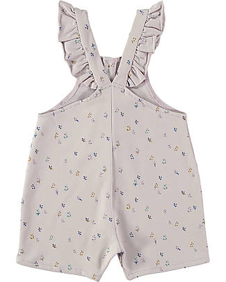 BabyClic Salopette con Volant - Lavanda - Cotone Biologico Salopette