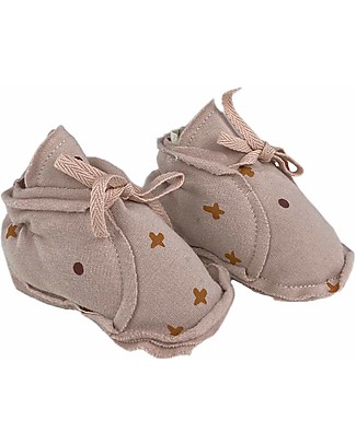 BabyClic Scarpette Neonato - Nude - Cotone bio elasticizzato Scarpe_