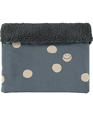 BabyClic Sciarpa Tubolare - Happy - Storm Blue - Cotone Bio Sciarpe