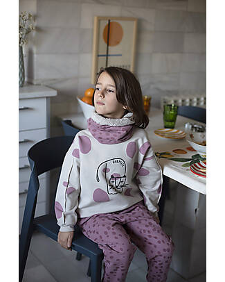 BabyClic Sciarpa Tubolare - Prints Grape - Cotone Bio Sciarpe