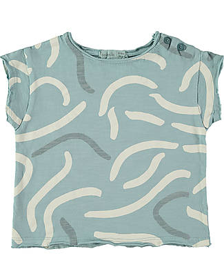 BabyClic T-Shirt Maniche Corte - Wind - 100% Jersey Flamé di Cotone Biologico T-shirt