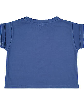 BabyClic T-Shirt Mezze Maniche - 3 Birds Klein - Jersey Di Cotone Bio T-shirt