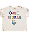 BabyClic T-Shirt Mezze Maniche - One World - Jersey Di Cotone Bio T-shirt
