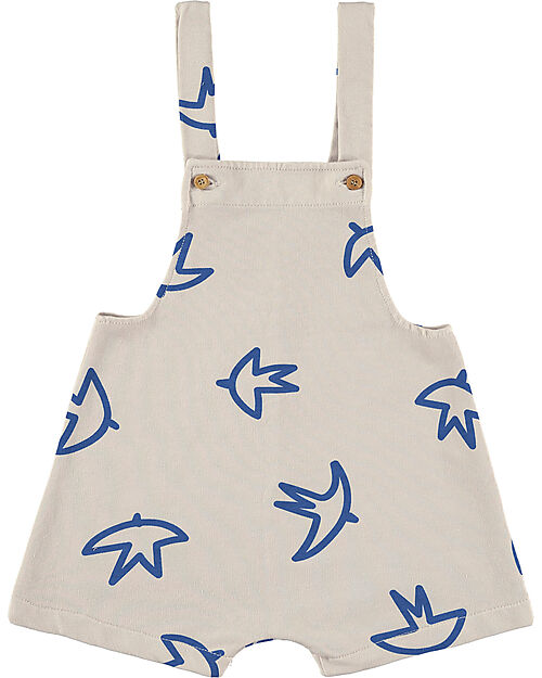 BabyClic Tutina Corta Salopette - Cotone Biologico - Fly Tutine Corte