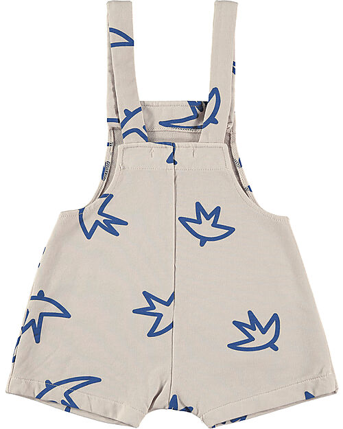 BabyClic Tutina Corta Salopette - Cotone Biologico - Fly Tutine Corte