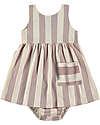 BabyClic Vestito - 100% Jersey Di Cotone Biologico - Righe Rosa Vestiti_