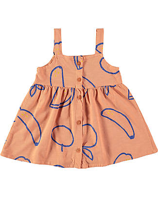BabyClic Vestito con Bottoni - Frutta - 100% Jersey Flamé di Cotone Biologico Vestiti_