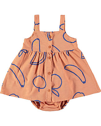 BabyClic Vestito con Bottoni - Frutta - 100% Jersey Flamé di Cotone Biologico Vestiti_