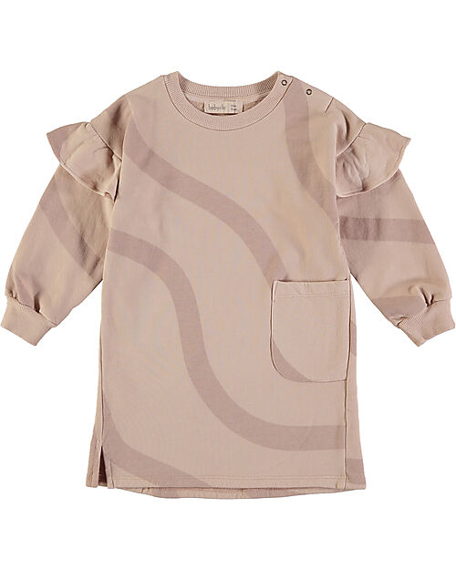 BabyClic Vestito con Voulant - Rosa Antico Vestiti_