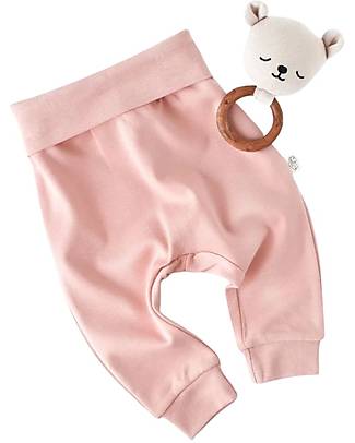 Babycosy Pantalone Lungo - Rosa Chiaro - 100% Cotone Bio GOTS Pantaloni Lunghi
