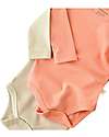 Babycosy Set 2 Body Manica Lunga - Senape Salmone - 100% Cotone Bio GOTS Body Manica Lunga