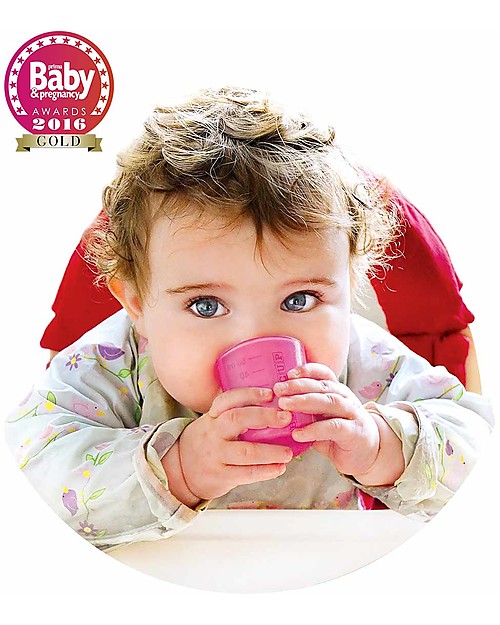Babycup Prima Tazza Bimbi 0-36 mesi - Set 4 Pezzi Rosa - Premiato da Ostetriche e Dentisti Tazze