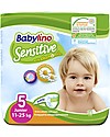 Babylino Pannolini Babylino Sensitive - L'unico certificato Oeko-Tex 100 - Super Assorbenti! Pannolini Eco