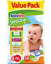 Babylino Pannolini Babylino Sensitive Value Pack - L'unico certificato Oeko-Tex 100 - Super Assorbenti e Ultra Sottili! Pannolini Eco