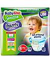 Babylino Pannolini Mutandina Babylino Sensitive con Tecnologia 360° di Elasticità - Certificato Oeko-Tex 100! Pannolini Eco
