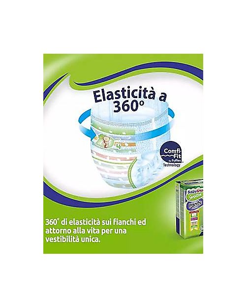 Babylino Pannolini Mutandina Sensitive  + Salviettine Delicate alla Camomilla Pannolini Eco