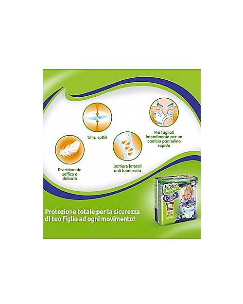 Babylino Pannolini Mutandina Sensitive  + Salviettine Delicate alla Camomilla Pannolini Eco
