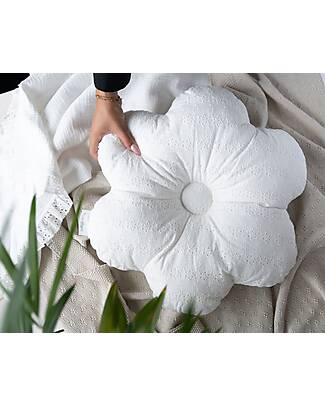 Baby's Only Cuscino Fiore Calm - Bianco - Cotone Cuscini Arredo