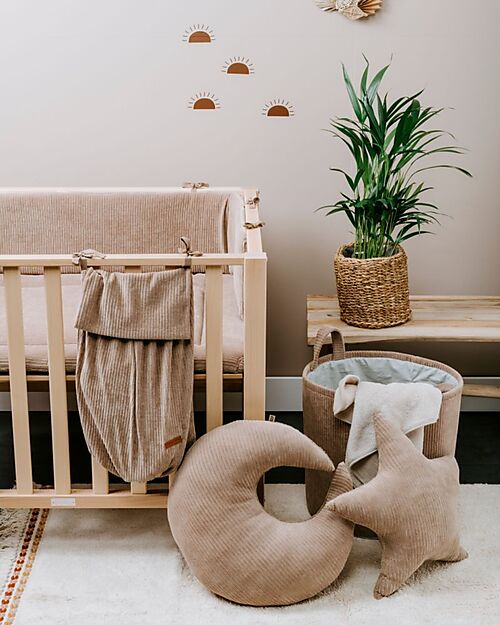 Baby's Only Cuscino Luna Sense - Bianco - Velluto a Coste - 45x40 cm Cuscini Arredo