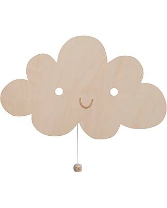 Baby's Only Lampada da Parete in Legno - Cloud Wonder - Marrone Lampade da Parete