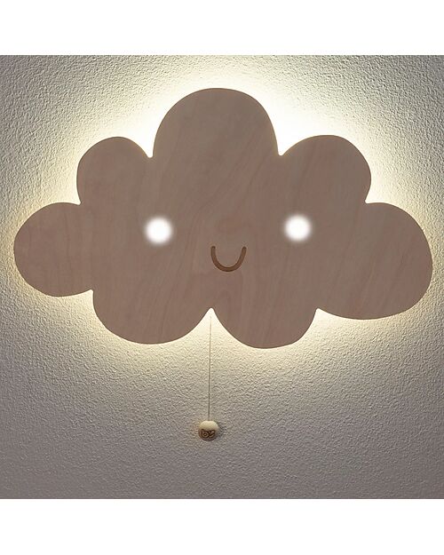 Baby's Only Lampada da Parete in Legno - Cloud Wonder - Marrone Lampade da Parete