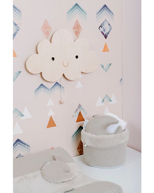 Baby's Only Lampada da Parete in Legno - Cloud Wonder - Marrone Lampade da Parete