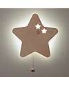 Baby's Only Lampada da Parete in Legno - Star Wonder - Marrone Lampade da Parete