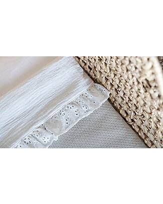 Baby's Only Lenzuolo per Culla Calm con Volant - Bianco - 80x100 cm - 100% Cotone Biancheria Culla