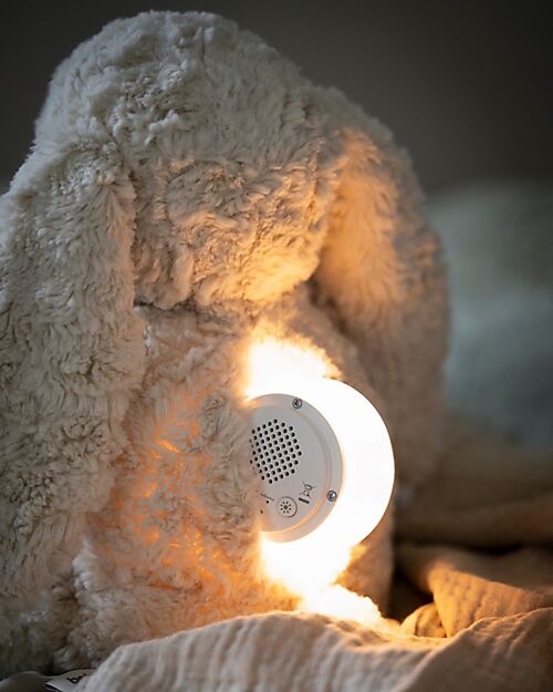 Baby's Only Peluche Coniglietto Bibi con Suoni Bianchi, Ninne Nanne e Luce Notturna - Sabbia - con Rilevamento del Pianto - Dalla nascita Peluche