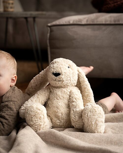Baby's Only Peluche Coniglietto Bibi con Suoni Bianchi, Ninne Nanne e Luce Notturna - Sabbia - con Rilevamento del Pianto - Dalla nascita Peluche