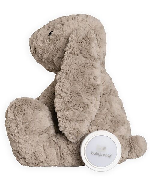 Baby's Only Peluche Coniglietto Bibi con Suoni Bianchi, Ninne Nanne e Luce Notturna - Taupe - con Rilevamento del Pianto - Dalla nascita Peluche