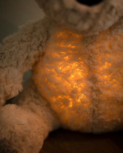 Baby's Only Peluche Orsetto Bo con Suoni Bianchi, Ninne Nanne e Luce Notturna - Sabbia - con Rilevamento del Pianto - +o mesi Peluche