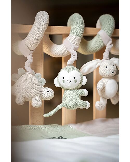 Baby's Only Spirale Attività Multisensoriale - Animali - Verde e Beige Giochi per Neonati_