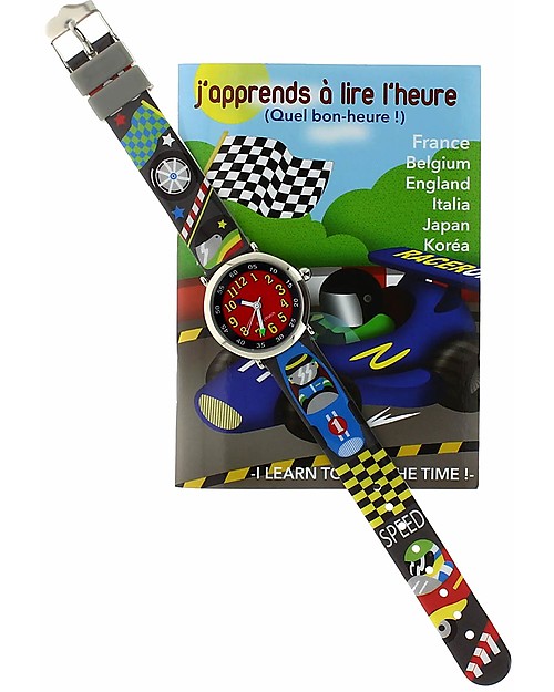 BabyWatch Bon Heure Orologio Pedagogico - Macchine (Perfetto già dai 4 anni!) Orologi