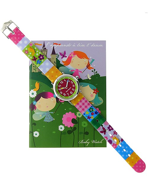 BabyWatch Bon Heure Orologio Pedagogico - Pattern Colorati (Perfetto già dai 4 anni!) Orologi