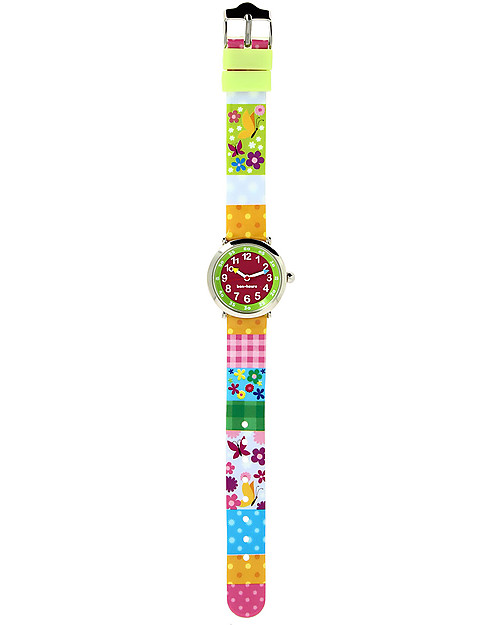 BabyWatch Bon Heure Orologio Pedagogico - Pattern Colorati (Perfetto già dai 4 anni!) Orologi
