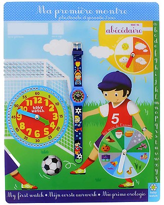 BabyWatch Il Mio Primo Orologio Pedagogico - Calcio (Perfetto già dai 3 anni!) Orologi Pedagogici