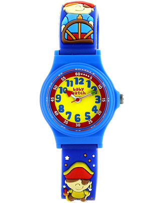 BabyWatch Il Mio Primo Orologio Pedagogico - Pirati (Perfetto già dai 3 anni!) Orologi Pedagogici