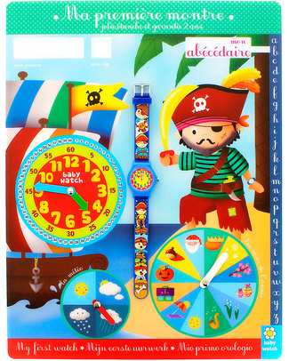 BabyWatch Il Mio Primo Orologio Pedagogico - Pirati (Perfetto già dai 3 anni!) Orologi Pedagogici