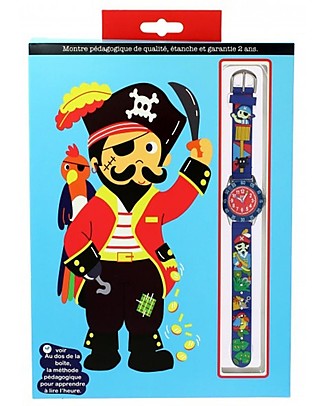 BabyWatch Orologio Pedagogico Zap Time - Corsaire - Per Imparare a Leggere l'Ora - Perfetto da i 6 Anni! Orologi Pedagogici