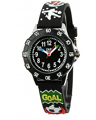 BabyWatch Orologio Pedagogico Zap Time - Football Star - Per Imparare a Leggere l'Ora - Perfetto da i 6 Anni! Orologi Pedagogici