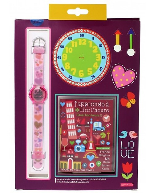 BabyWatch Orologio Pedagogico Zap Time - Love Love - Per Imparare a Leggere l'Ora - Perfetto da i 6 Anni! Orologi