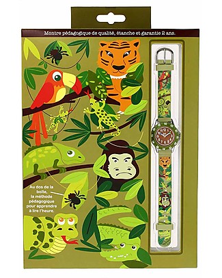 BabyWatch Zap Orologio Pedagogico - Giungla (Perfetto già dai 6 anni!) Orologi Pedagogici