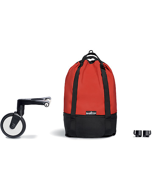 Babyzen Borsa su Ruote YOYO+ per Passeggino BABYZEN YOYO, Rosso Borse e Organizer