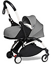 Babyzen Duo YOYO² - Telaio Bianco, Rivestimento Grigio 0+ e 6+ Passeggini Trio e Duo