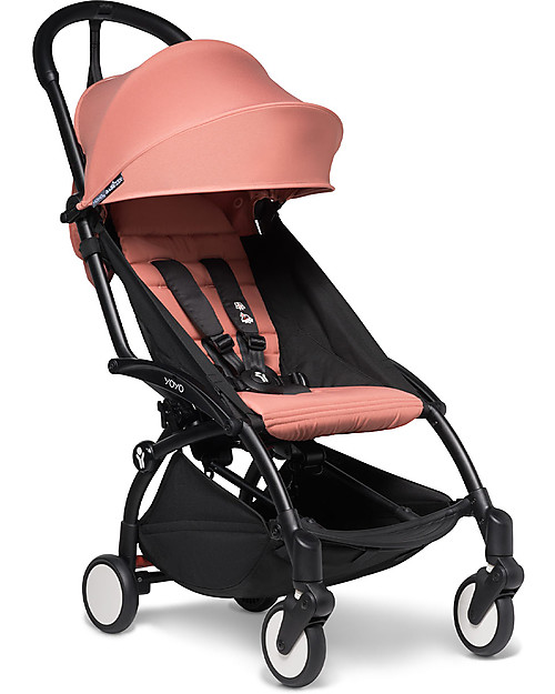 Babyzen Duo YOYO² - Telaio Nero, Rivestimento Ginger 0+ e 6+ Passeggini Trio e Duo