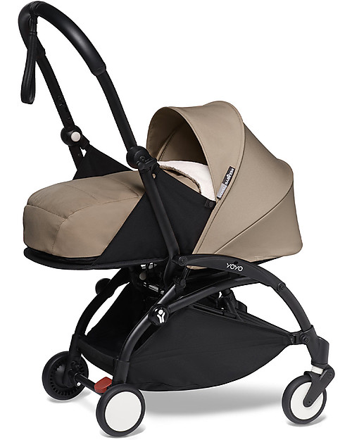 Babyzen Duo YOYO² - Telaio Nero, Rivestimento Tortora 0+ e 6+ Passeggini Trio e Duo