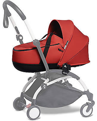 Babyzen OUTLET - Navicella Bassinet YOYO 0+ - Rosso - Compatta e Leggera - Pezzo di Showroom Carrozzine e Navicelle