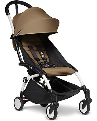 Babyzen Passeggino BABYZEN YOYO² - Telaio Bianco + Rivestimento Caramello 6+ Passeggini Leggeri