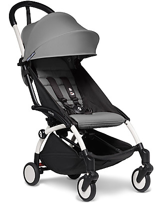 Babyzen Passeggino BABYZEN YOYO² - Telaio Bianco + Rivestimento Grigio 6+ Passeggini Leggeri